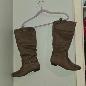 Unr8ed brown suede boots